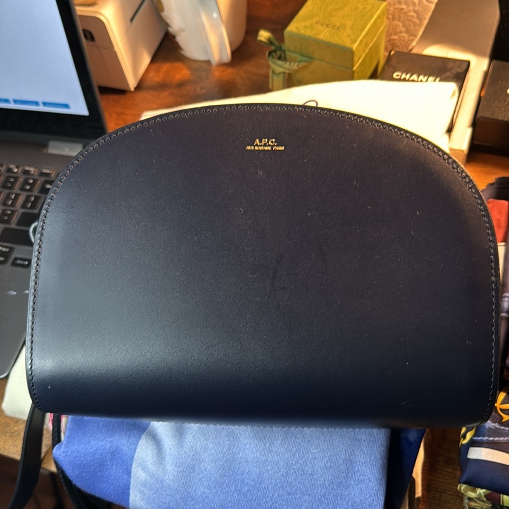 New APC navy blue half moon bag - Picture 9 of 12